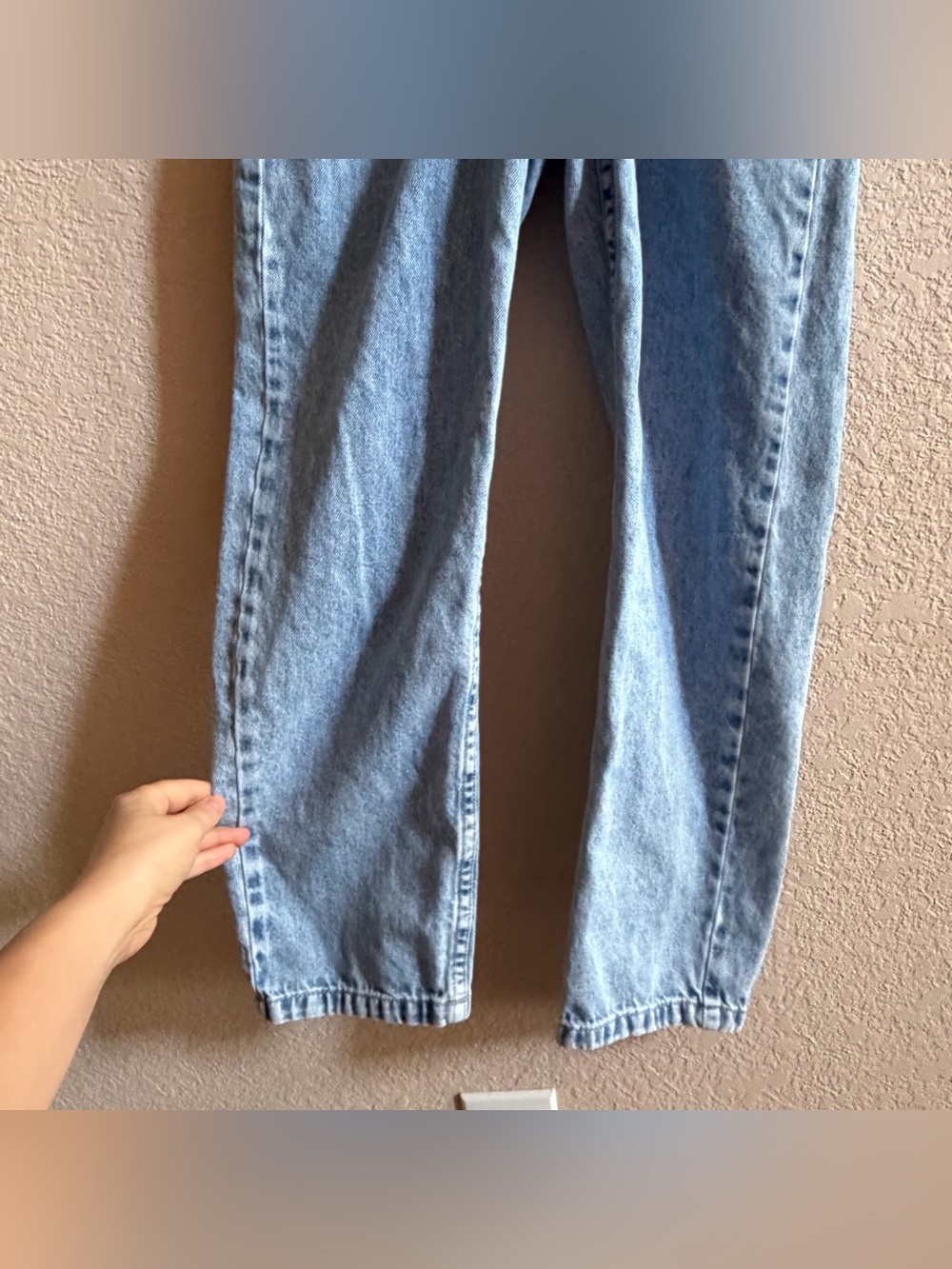 We The Free Marci Denim Utility Jumpsuit Coveralls Size Small Medium Wash Blue - Picture 6 of 9